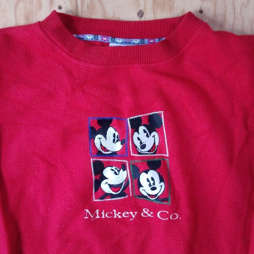 Vintage Mickey & Co. Fleece Crewneck Sweatshirt